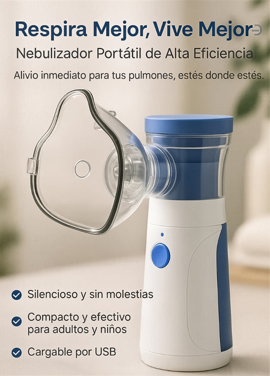 Nebulizador Portátil + Envío GRATIS! 🏠📦